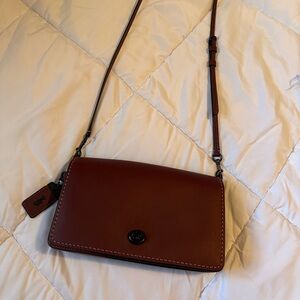 Coach Burgandy Leather Crossbody Bag NWOT